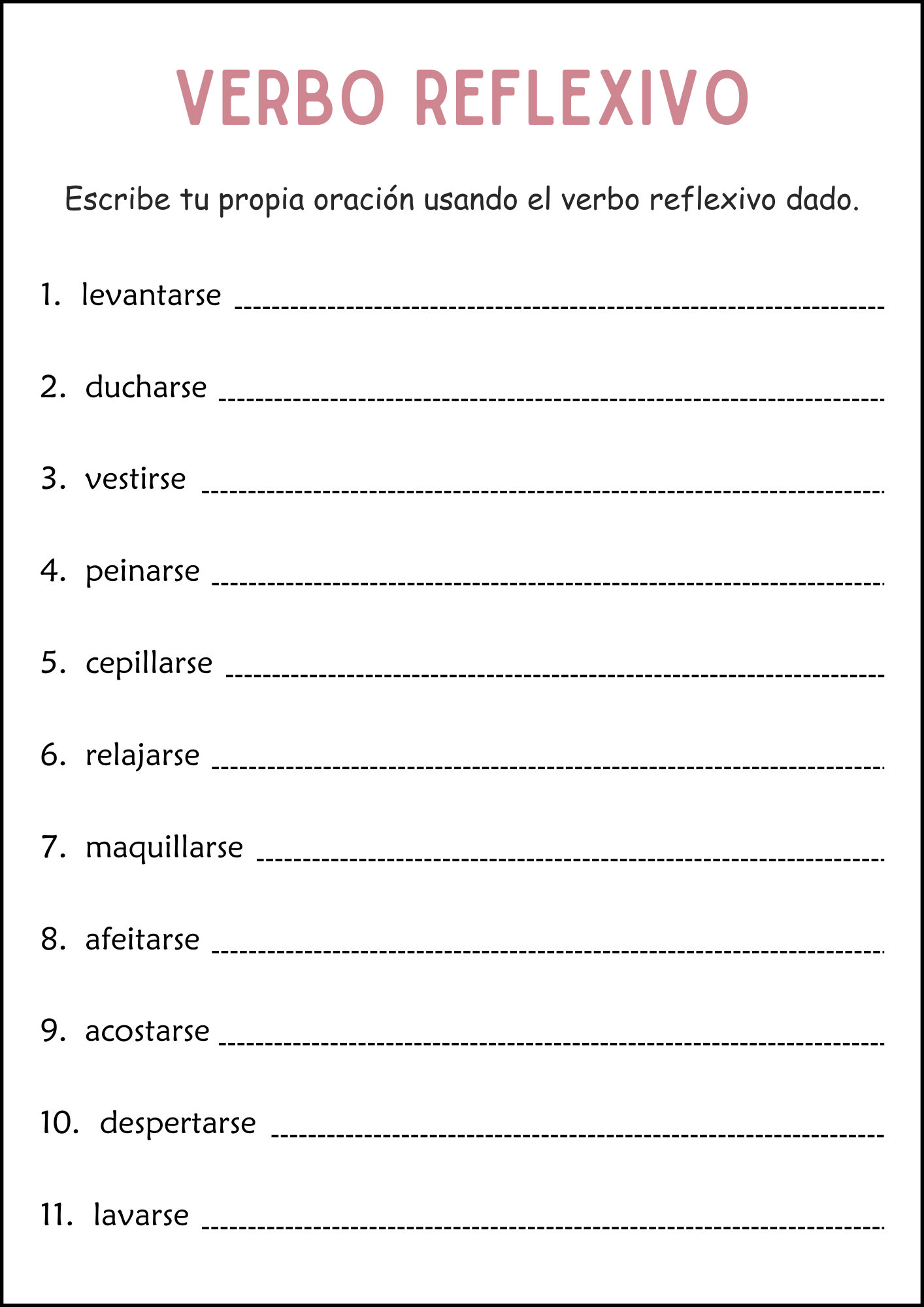 Spanish Reflexive Verbs Practice Worksheets Los Verbos Reflexivos Made By Teachers Spanish Reflexive Verbs Practice Worksheets Los Verbos Reflexivos Made By Teachers