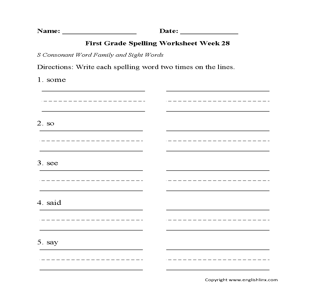 Spelling Worksheets First Grade Spelling Worksheets Spelling Worksheets First Grade Spelling Worksheets