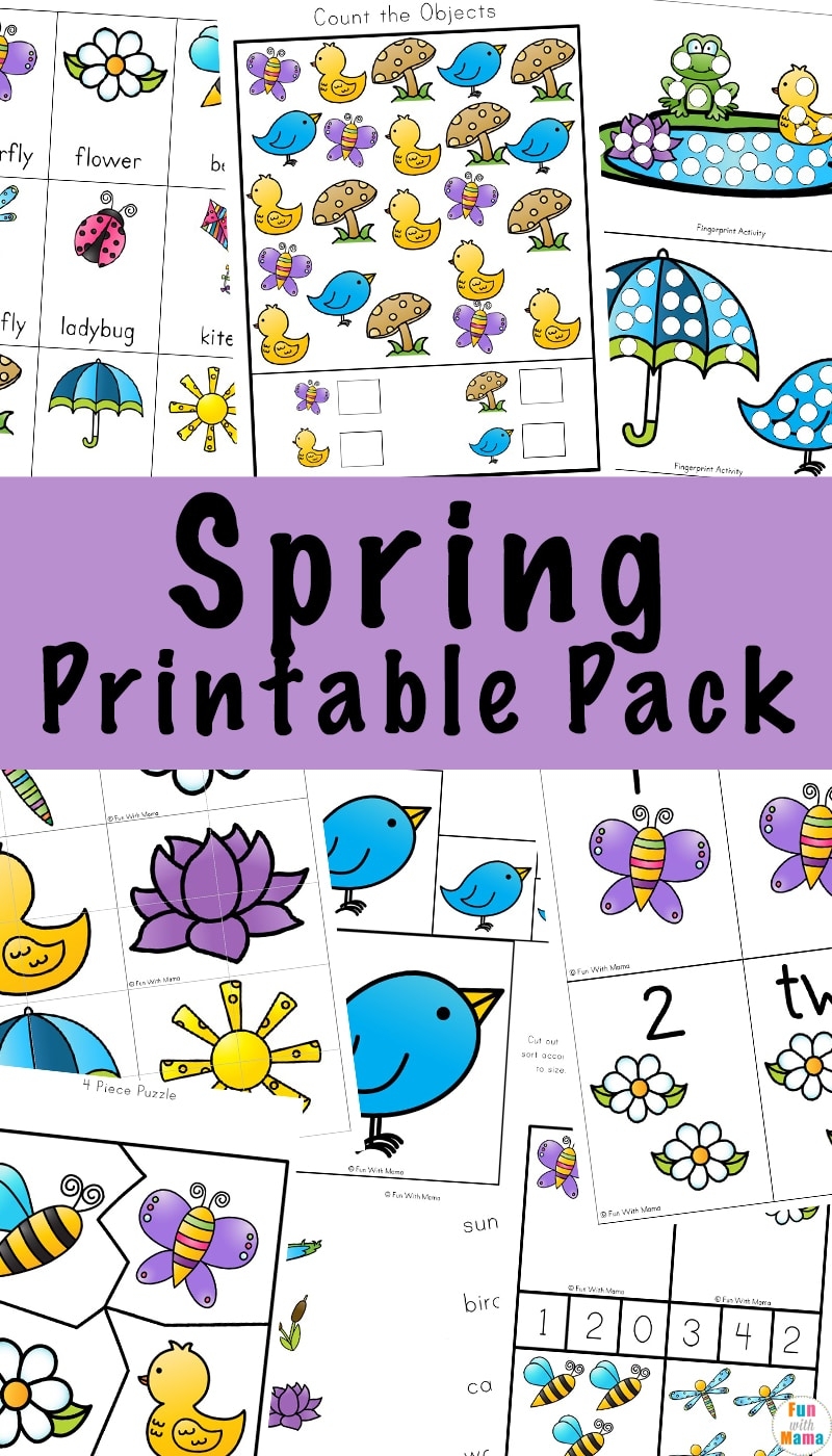 Free Spring Printables For Preschoolers Free Spring Printables For Preschoolers