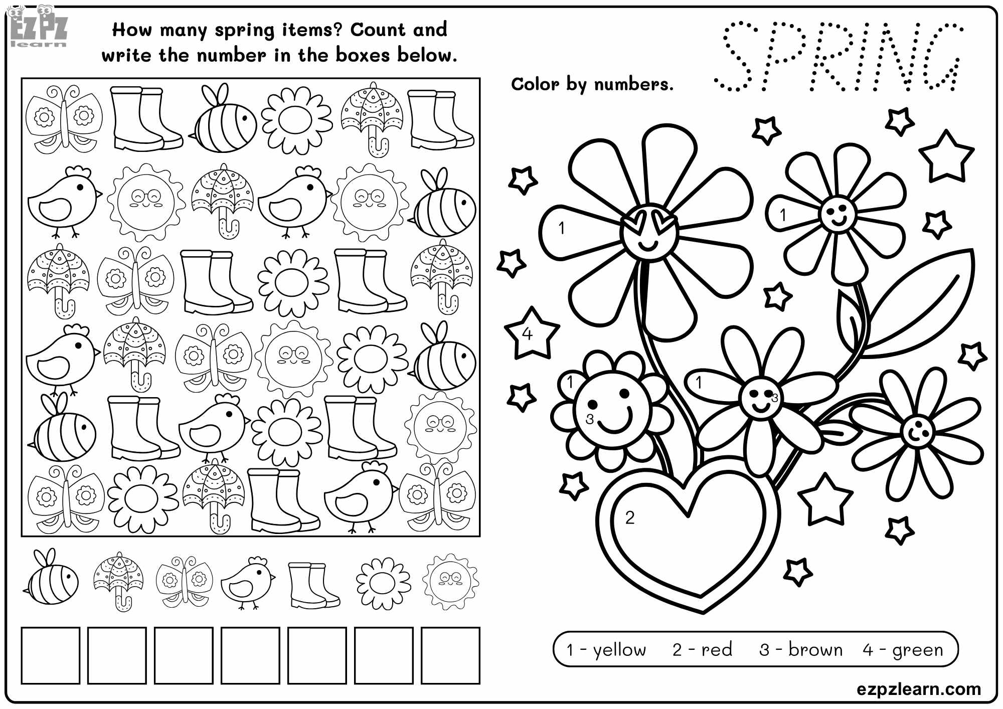 Spring Color By Numbers I Spy Find Count And Color Activity Free PDF Download Ezpzlearn Spring Color By Numbers I Spy Find Count And Color Activity Free PDF Download Ezpzlearn