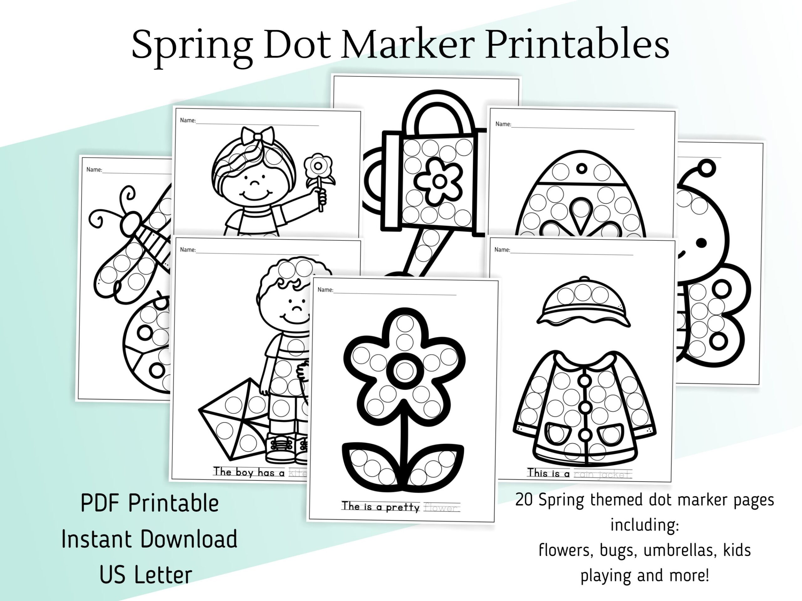 Spring Themed Dot Marker Printables Do a dot Printable Spring Bing Dot Pages Spring Toddler Printables Spring Kindergarten Printables Etsy Spring Themed Dot Marker Printables Do a dot Printable Spring Bing Dot Pages Spring Toddler Printables Spring Kindergarten Printables Etsy