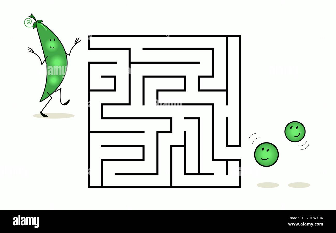 Square Maze Labyrinth With Cartoon Characters Cute Green Pea Pod Interesting Game For Children Worksheet For Education Stock Vector Image U0026 Art Alamy Square Maze Labyrinth With Cartoon Characters Cute Green Pea Pod Interesting Game For Children Worksheet For Education Stock Vector Image U0026 Art Alamy