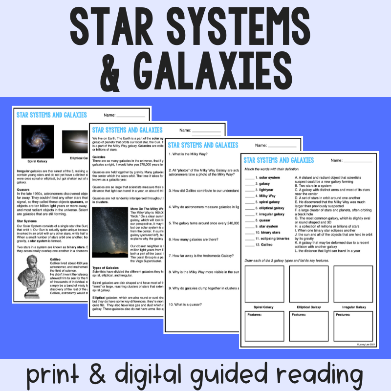 Stars Reading Comprehension Worksheets Stars Reading Comprehension Worksheets