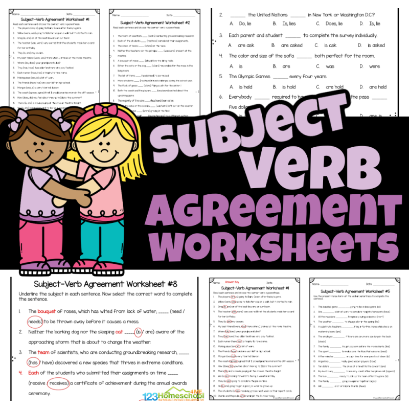 Subject Verb Agreement Worksheets With Answers Pdf Subject Verb Agreement Worksheets With Answers Pdf