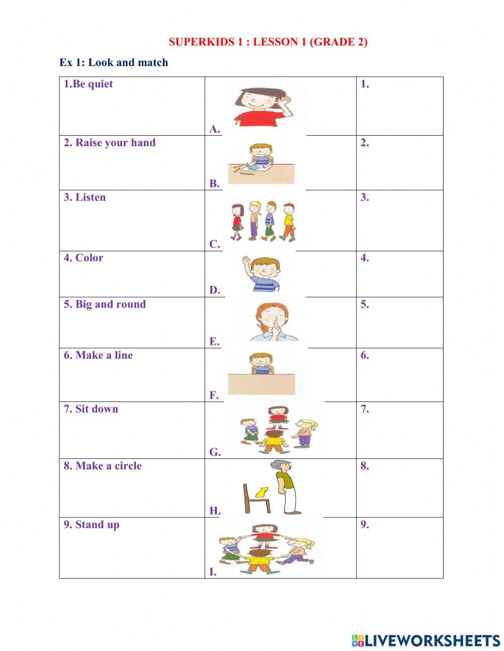 Superkids Free Printable Worksheets