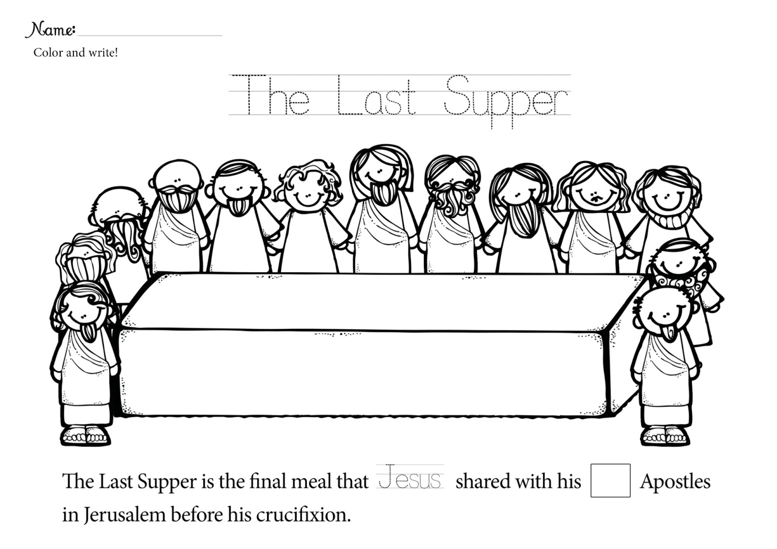 The Constant Kindergartener Teaching Ideas And Resources For Early Childhood Educators Easter The Last Supper Freebie The Constant Kindergartener Teaching Ideas And Resources For Early Childhood Educators Easter The Last Supper Freebie