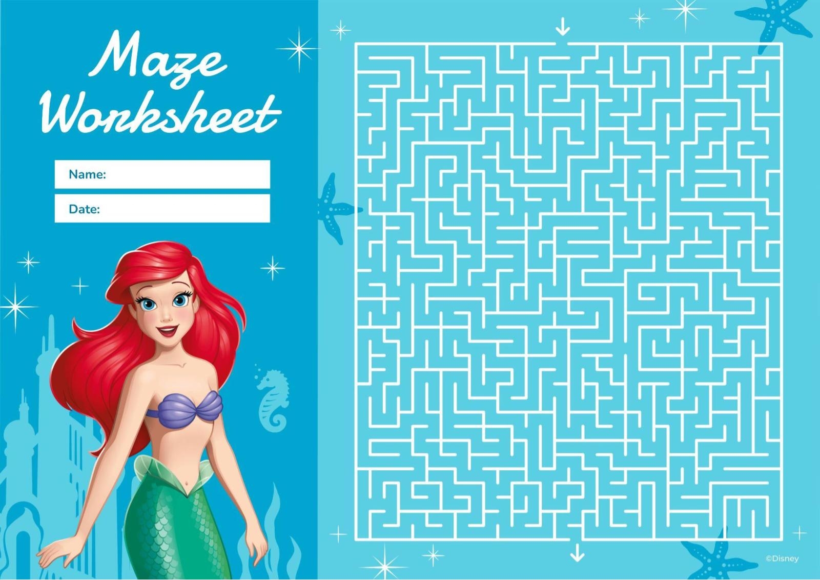 The Little Mermaid Maze Worksheet Presentation The Little Mermaid Maze Worksheet Presentation