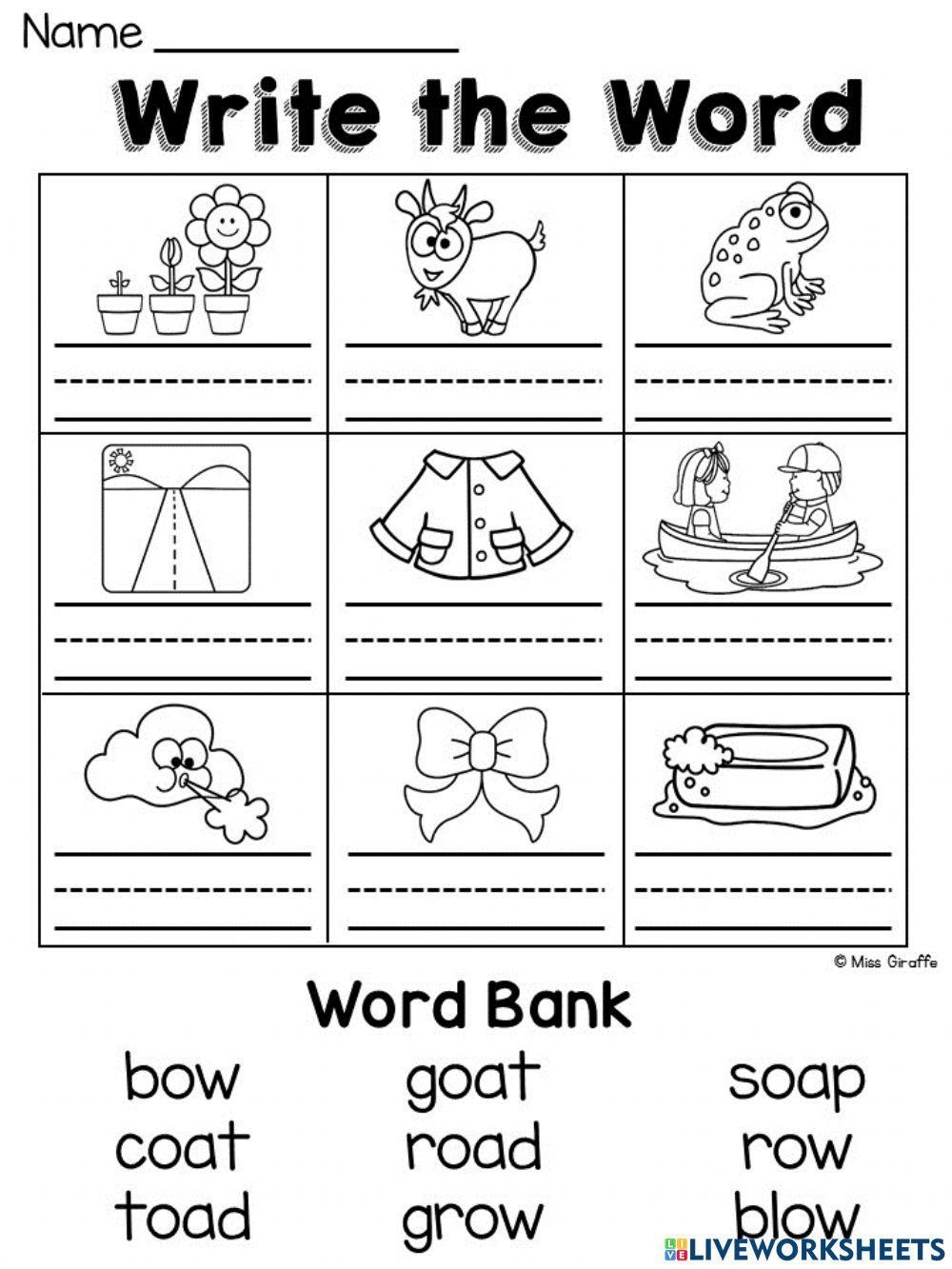 The Oa And Ow Sound Worksheet Live Worksheets Worksheets Library The Oa And Ow Sound Worksheet Live Worksheets Worksheets Library