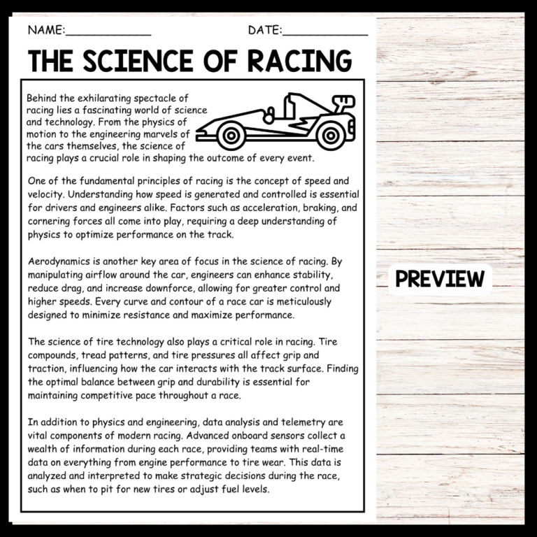 THE SCIENCE OF RACING