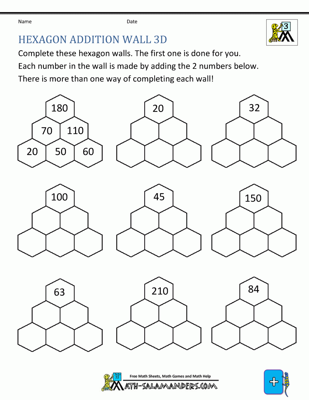 Third Grade Addition Worksheets Third Grade Addition Worksheets