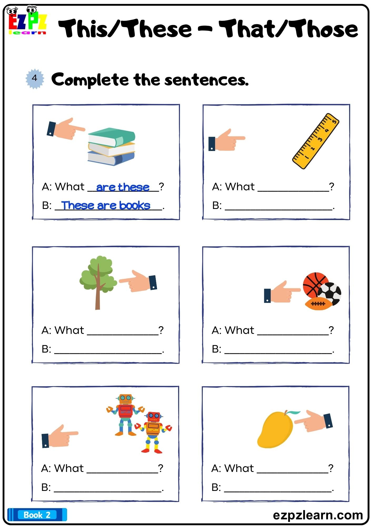 This That These Those Complete The Sentences Demonstrative Pronouns Grammar Worksheet Printable PDF Ezpzlearn This That These Those Complete The Sentences Demonstrative Pronouns Grammar Worksheet Printable PDF Ezpzlearn
