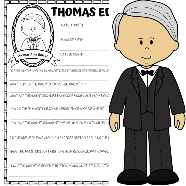 Thomas Edison Worksheet