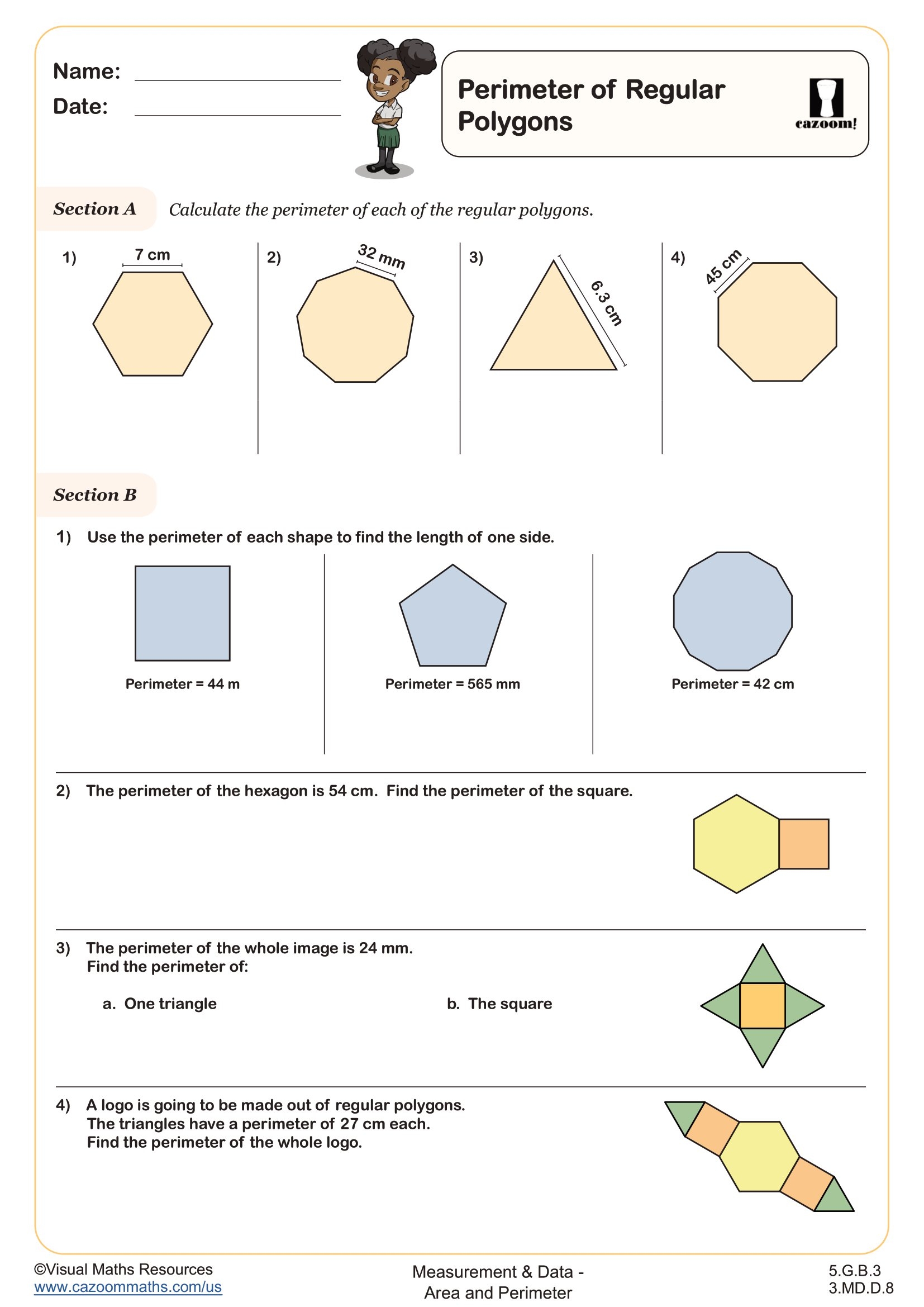 Title Worksheet sep Printable PDF 3rd Aand 5th Grade Measurement Worksheet Cazoom Math