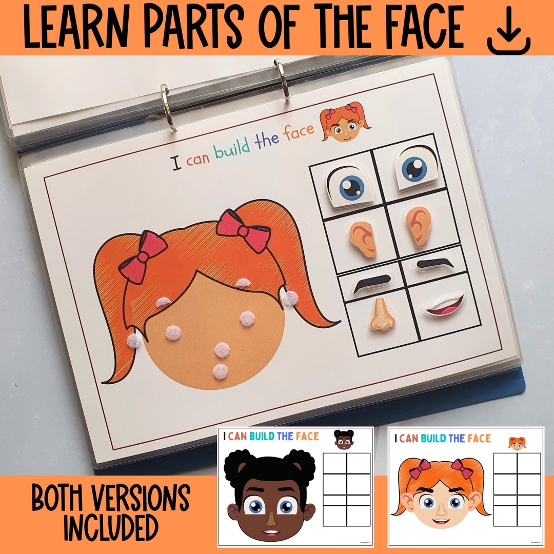 Toddler Busy Book Activity Preschool Curriculum Parts Of The Face Matching Body Parts Montessori Activities preschool Worksheets Toddler Etsy Israel Toddler Busy Book Activity Preschool Curriculum Parts Of The Face Matching Body Parts Montessori Activities preschool Worksheets Toddler Etsy Israel