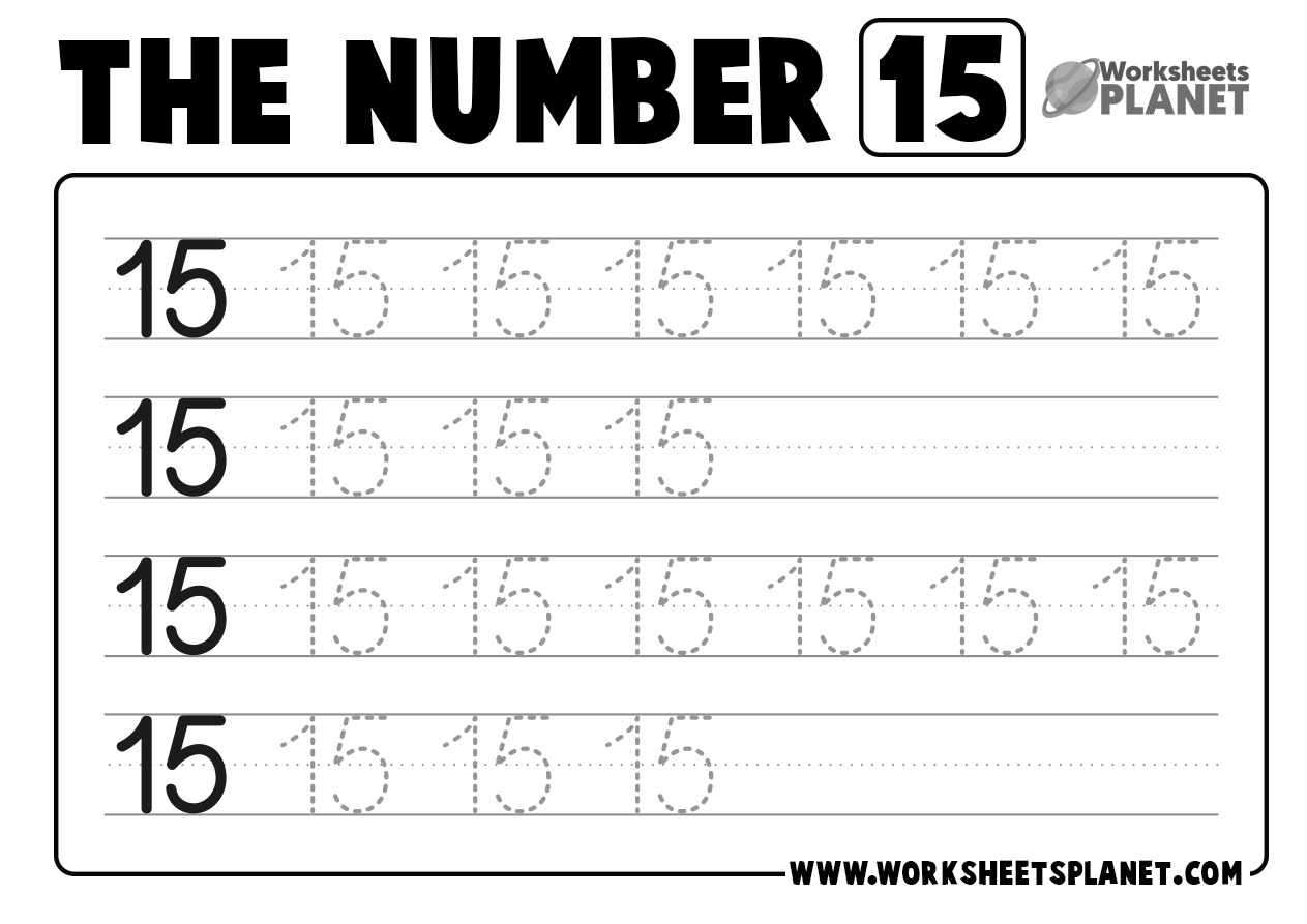 Free Printable Number 15 Worksheets Free Printable Number 15 Worksheets