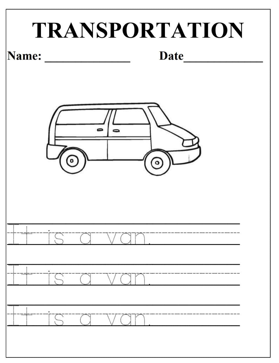 Transportation Printables For Preschool Transportation Printables For Preschool