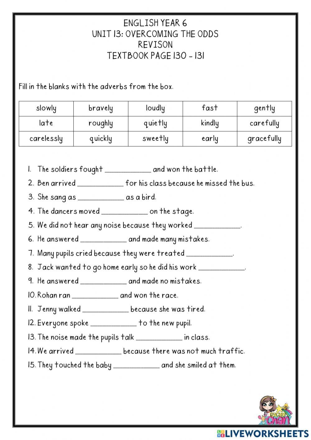 Unit 13 Overcoming The Odds 131 2 Worksheet Worksheets Library