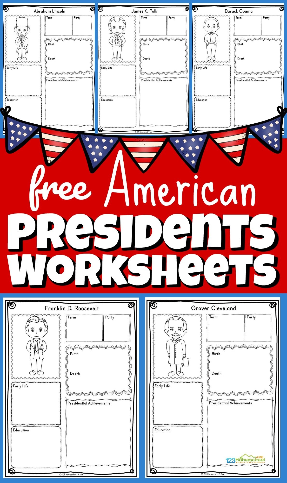 Free Printable United States Worksheets