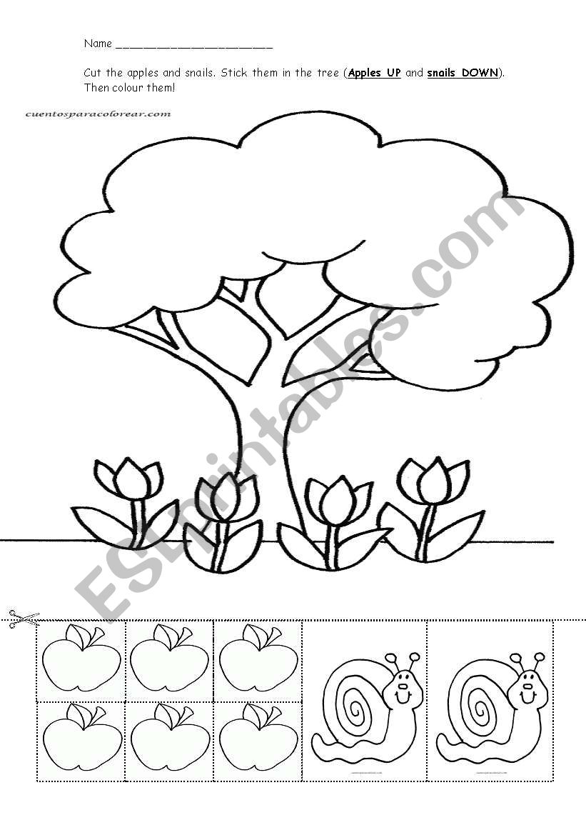Printable Up And Down Worksheets
