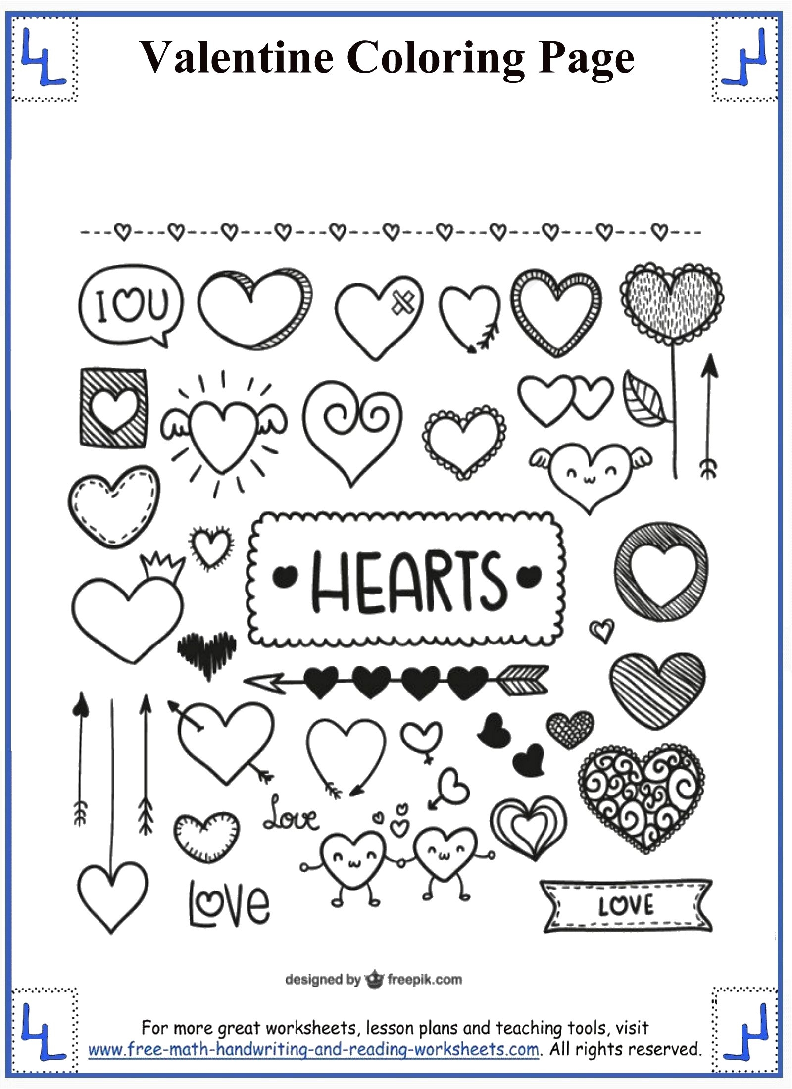 Free Printable First Grade Valentine Worksheets Free Printable First Grade Valentine Worksheets