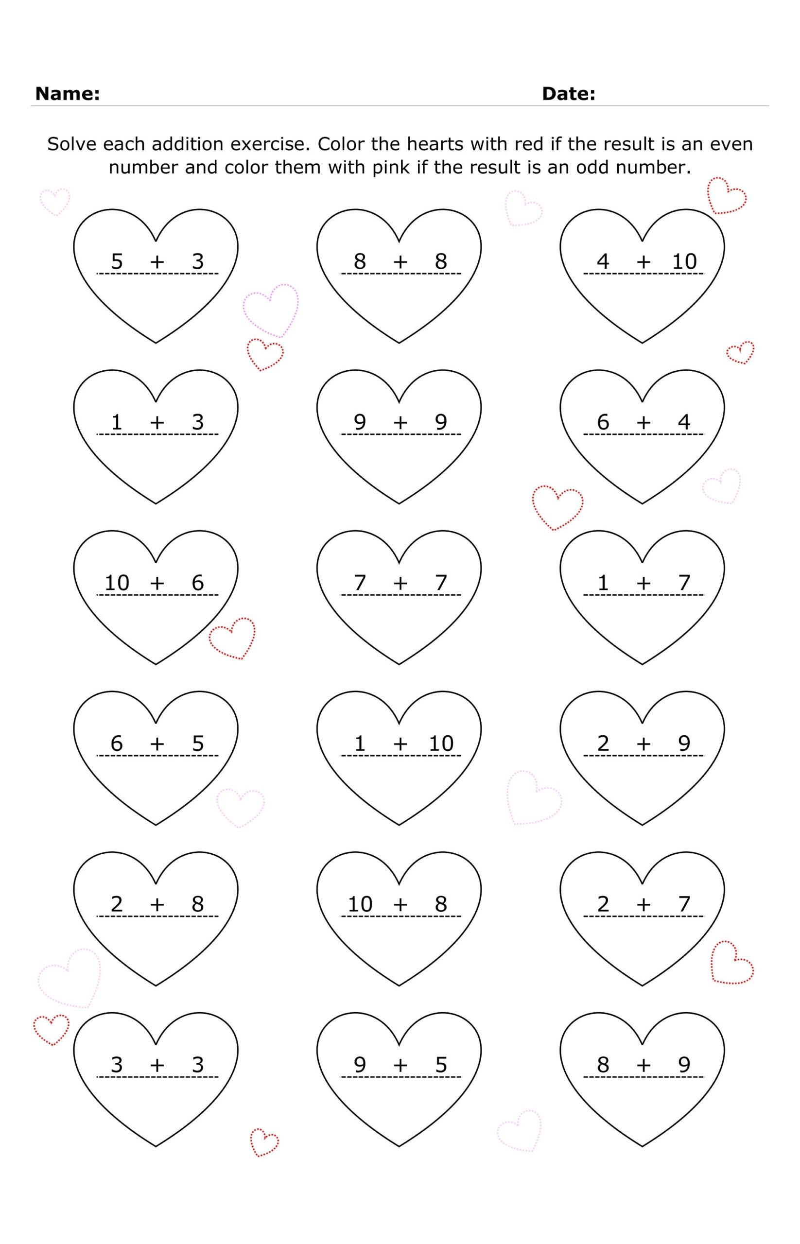 Valentine s Day Addition Worksheets For Kids Valentines Day Math Valentine s Day Addition Worksheets For Kids Valentines Day Math
