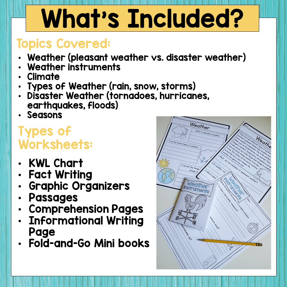 Weather Reading Comprehension Worksheets Weather Reading Comprehension Worksheets