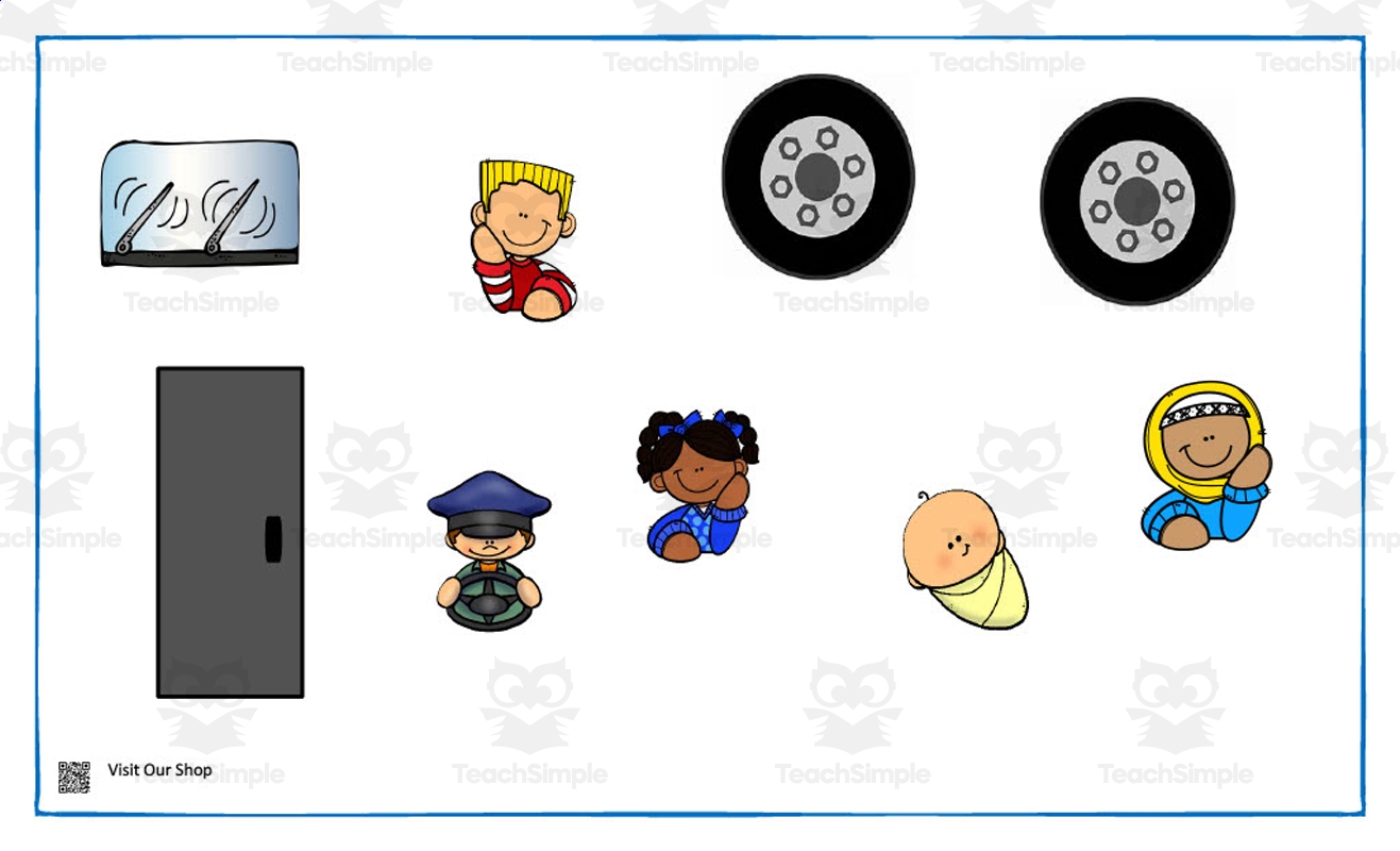 Wheels On The Bus Printable By Teach Simple