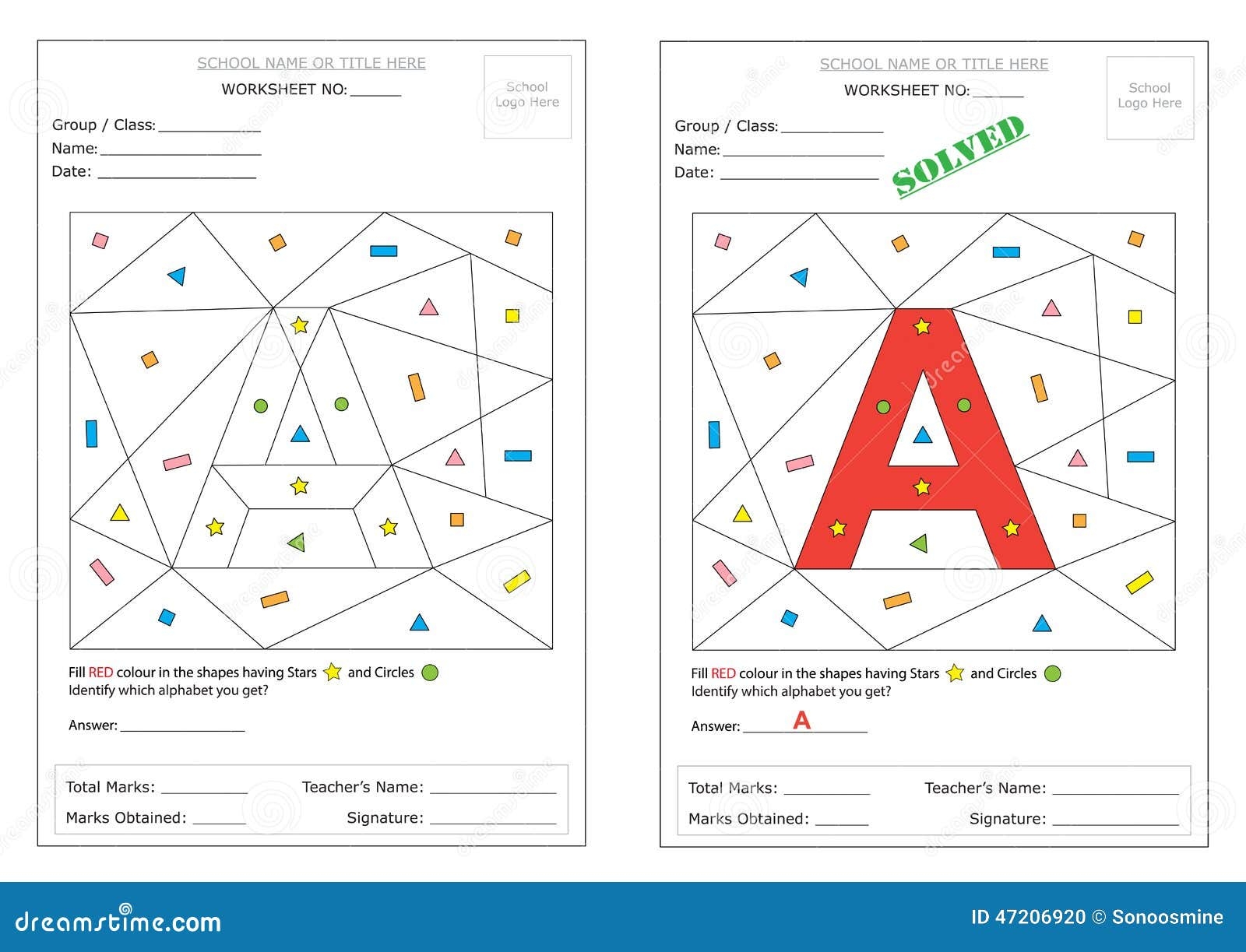 Worksheet Identify Alphabet Stock Vector Illustration Of Circle Colour 47206920 Worksheet Identify Alphabet Stock Vector Illustration Of Circle Colour 47206920