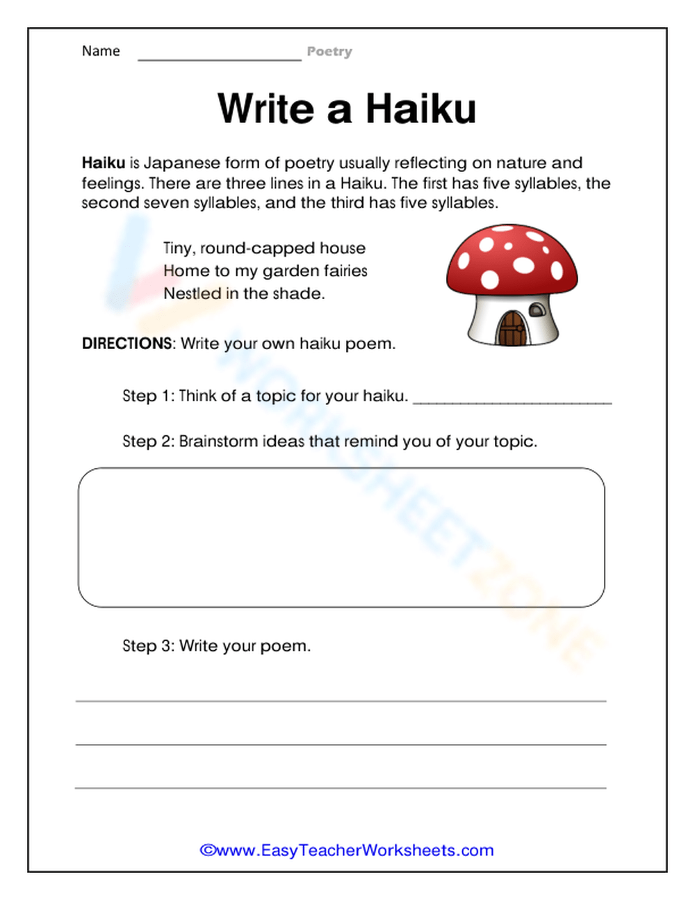 Write A Haiku Worksheet Worksheets Library Write A Haiku Worksheet Worksheets Library