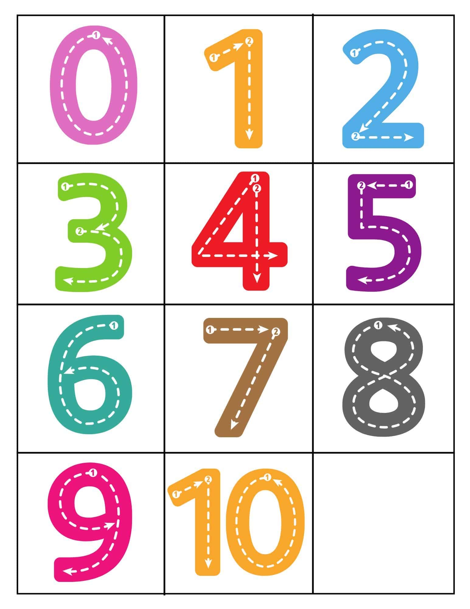 Large Numbers Printable Worksheets