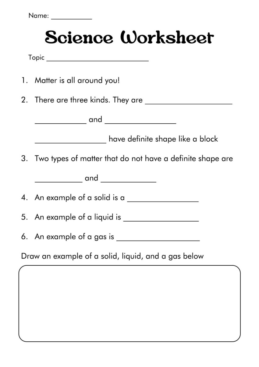 10 6 Grade Science Worksheets Worksheets Library