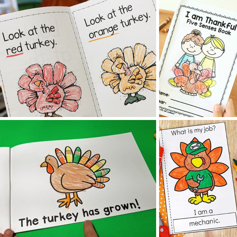 10 Free Thanksgiving Printable Books Fun A Day