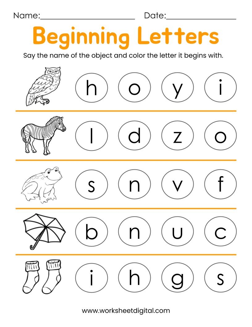 Beginner 3 Letter Words Worksheets Printable