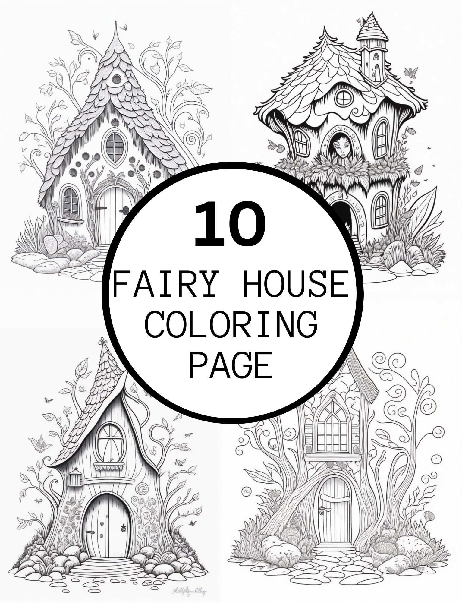 Printable Fairy House Coloring Pages Preschool Printable Fairy House Coloring Pages Preschool