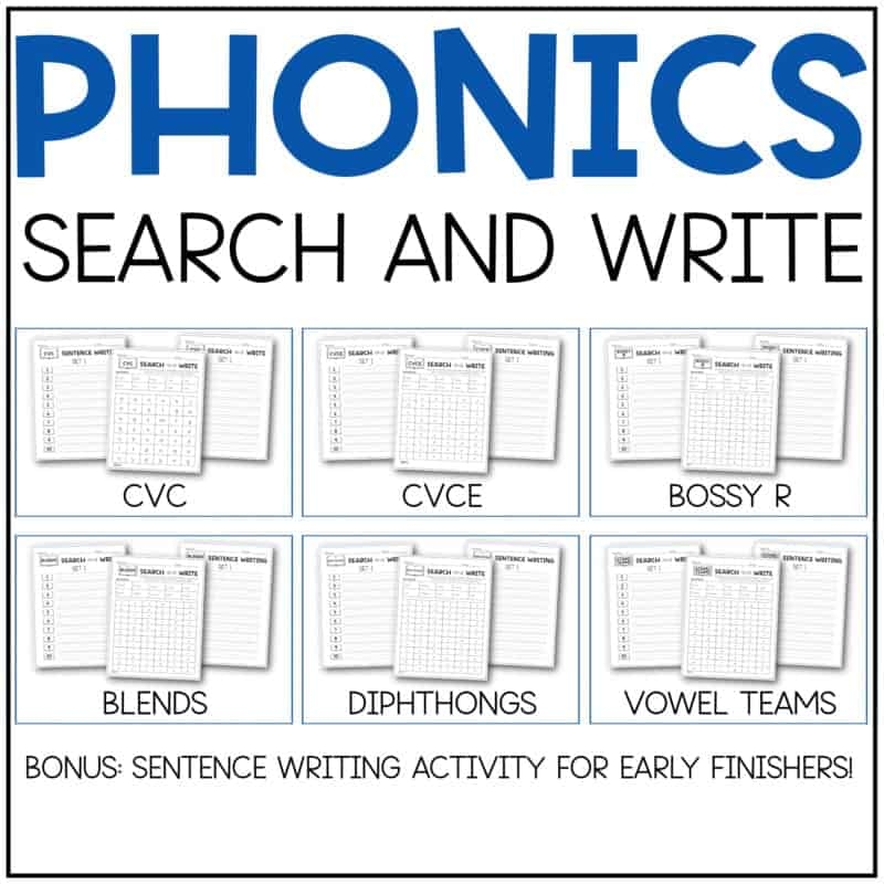 Printable Phonics Disability Worksheets
