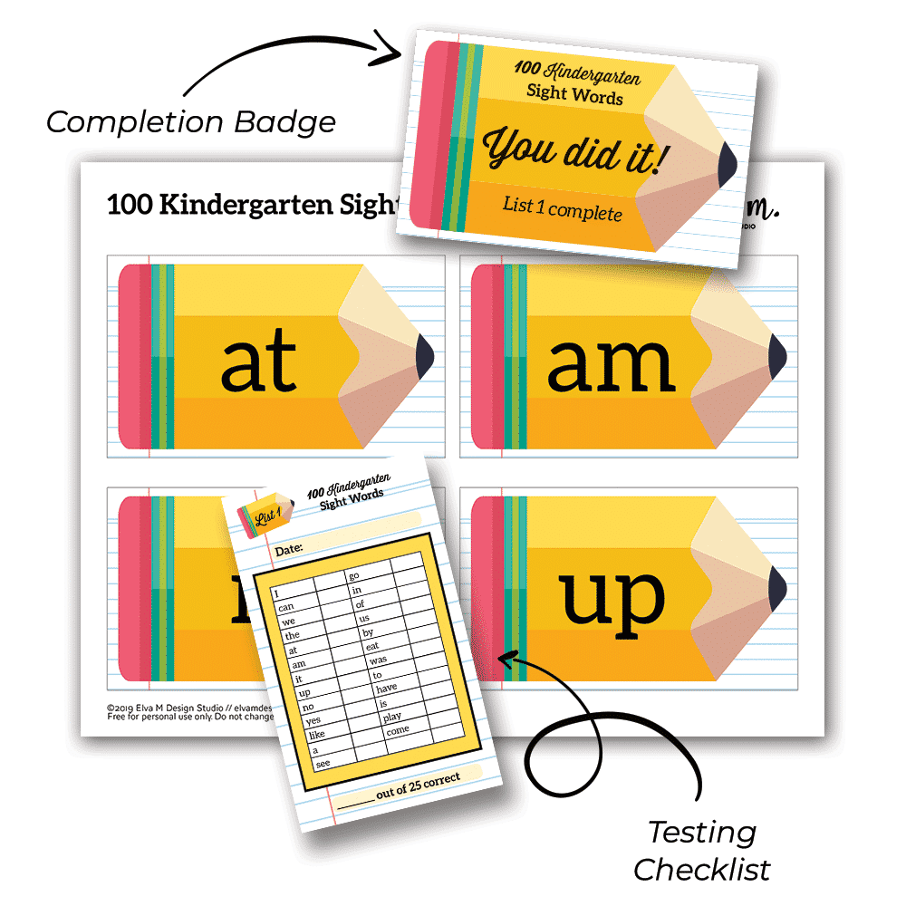100 Kindergarten Sight Words Printable Flash Cards Paris Corporation 100 Kindergarten Sight Words Printable Flash Cards Paris Corporation