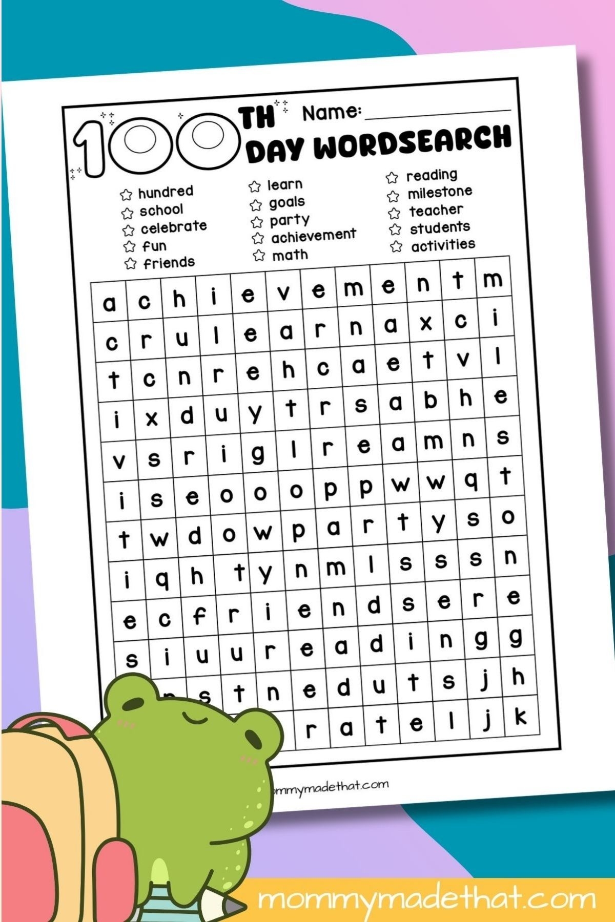 100th Day Of School Free Printables Worksheets
