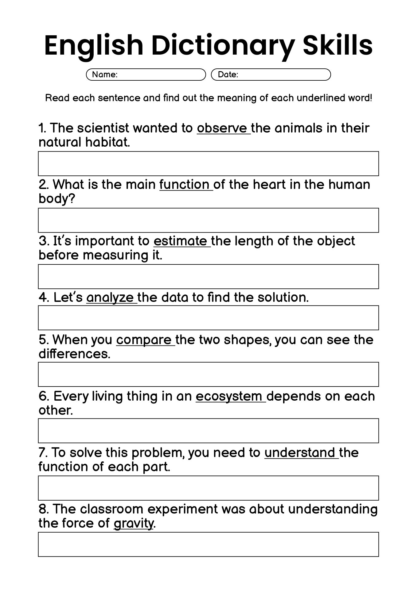 Free Dictionary Skills Worksheets 3rd Grade Free Dictionary Skills Worksheets 3rd Grade