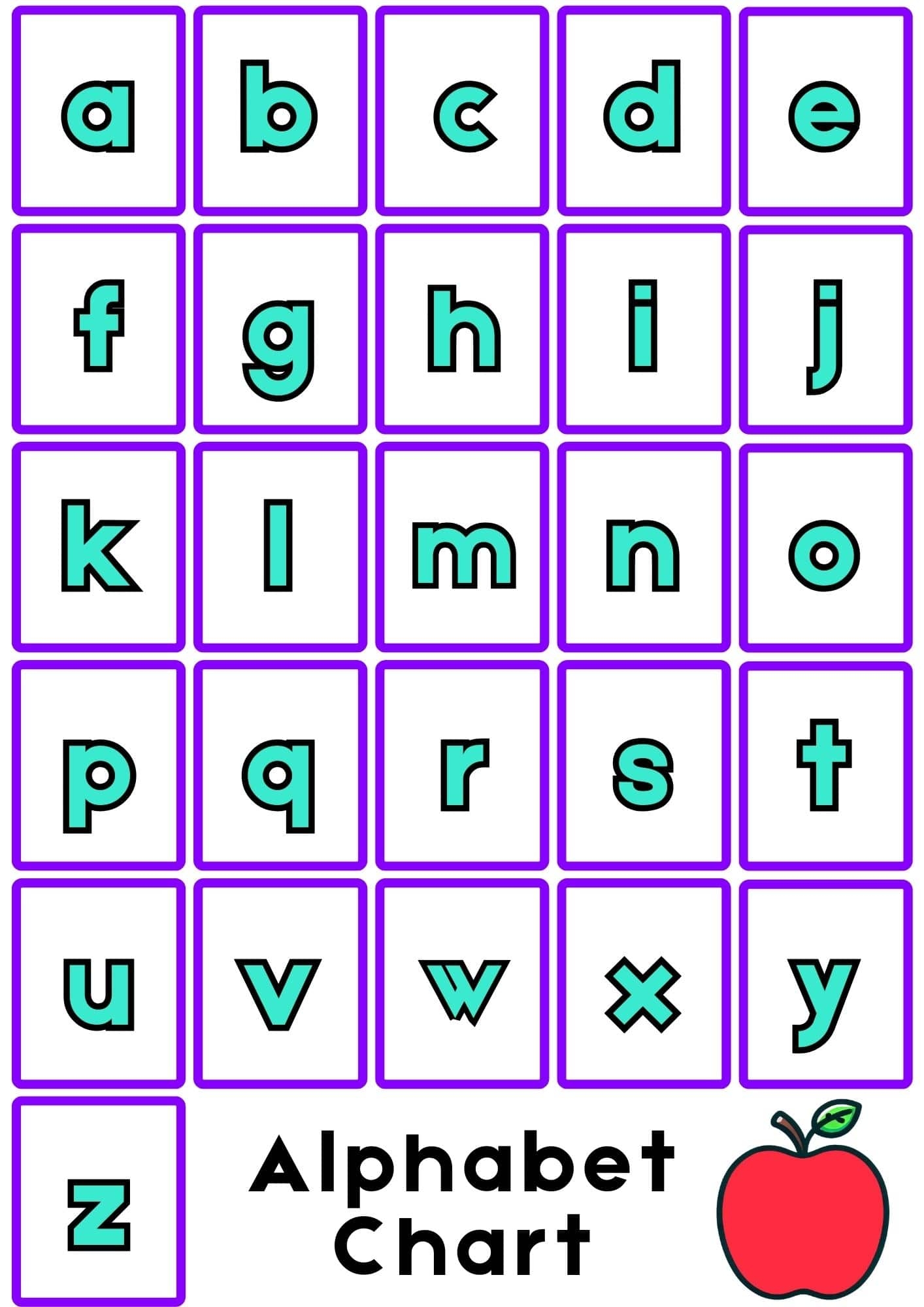 11 Free Printable Alphabet Charts Teach Prints 11 Free Printable Alphabet Charts Teach Prints
