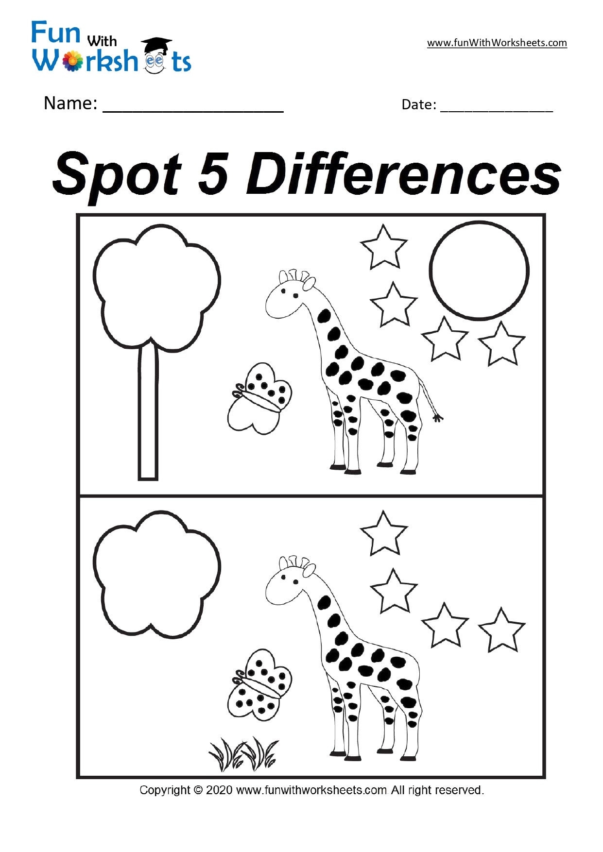 11 Spot The Difference Sheets Busy Books Printable Book Etsy UK