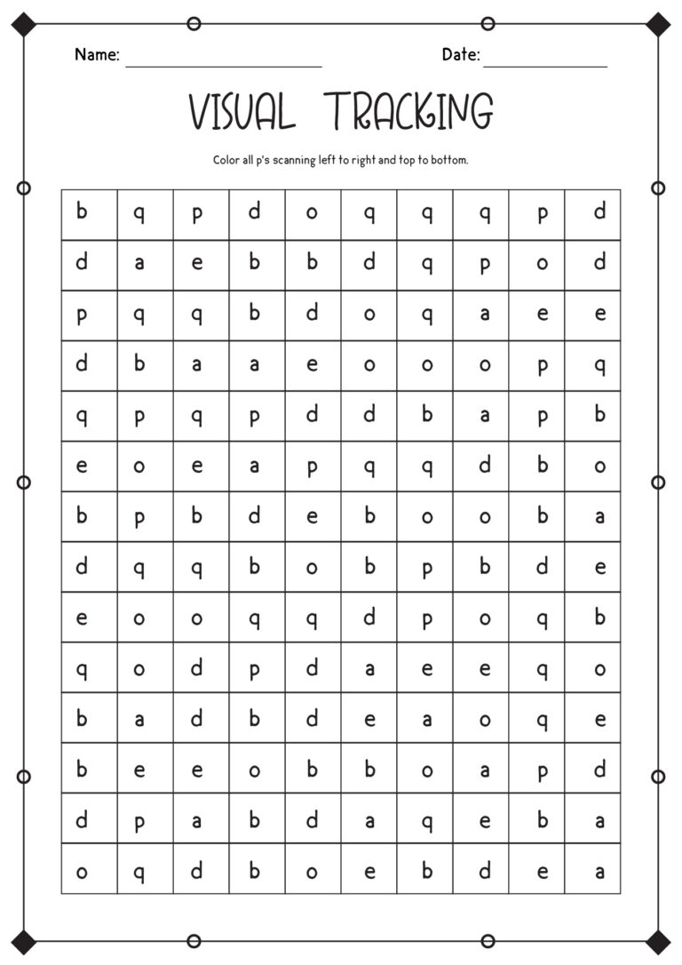 11 Visual Scanning Worksheets Printable Free PDF At Worksheeto