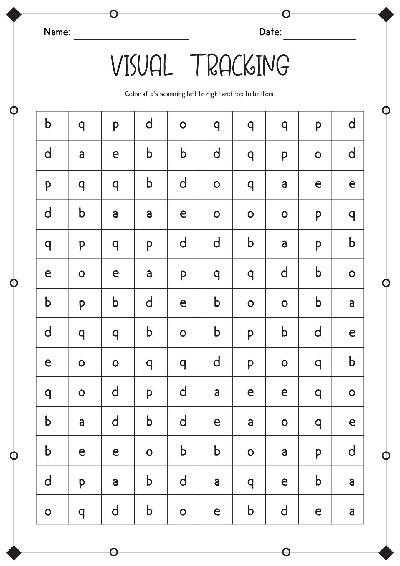 11 Visual Scanning Worksheets Printable Free PDF At Worksheeto