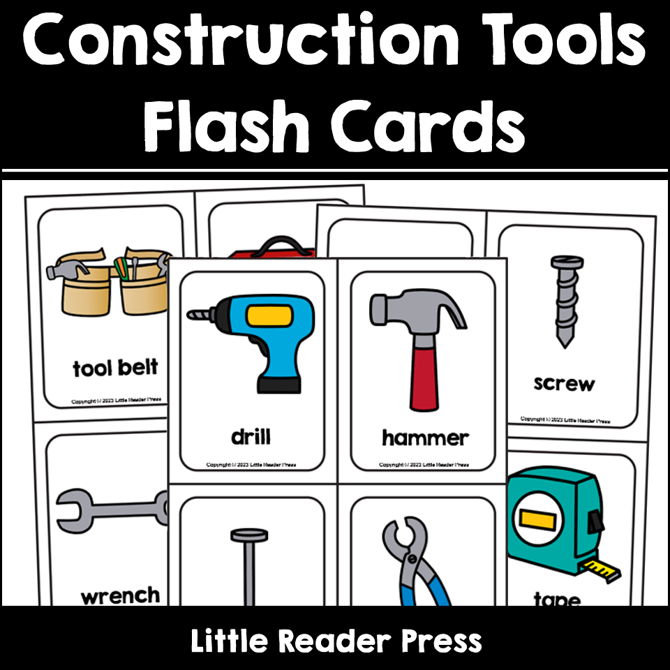 12 Construction Tools Flash Cards Made By Teachers 12 Construction Tools Flash Cards Made By Teachers