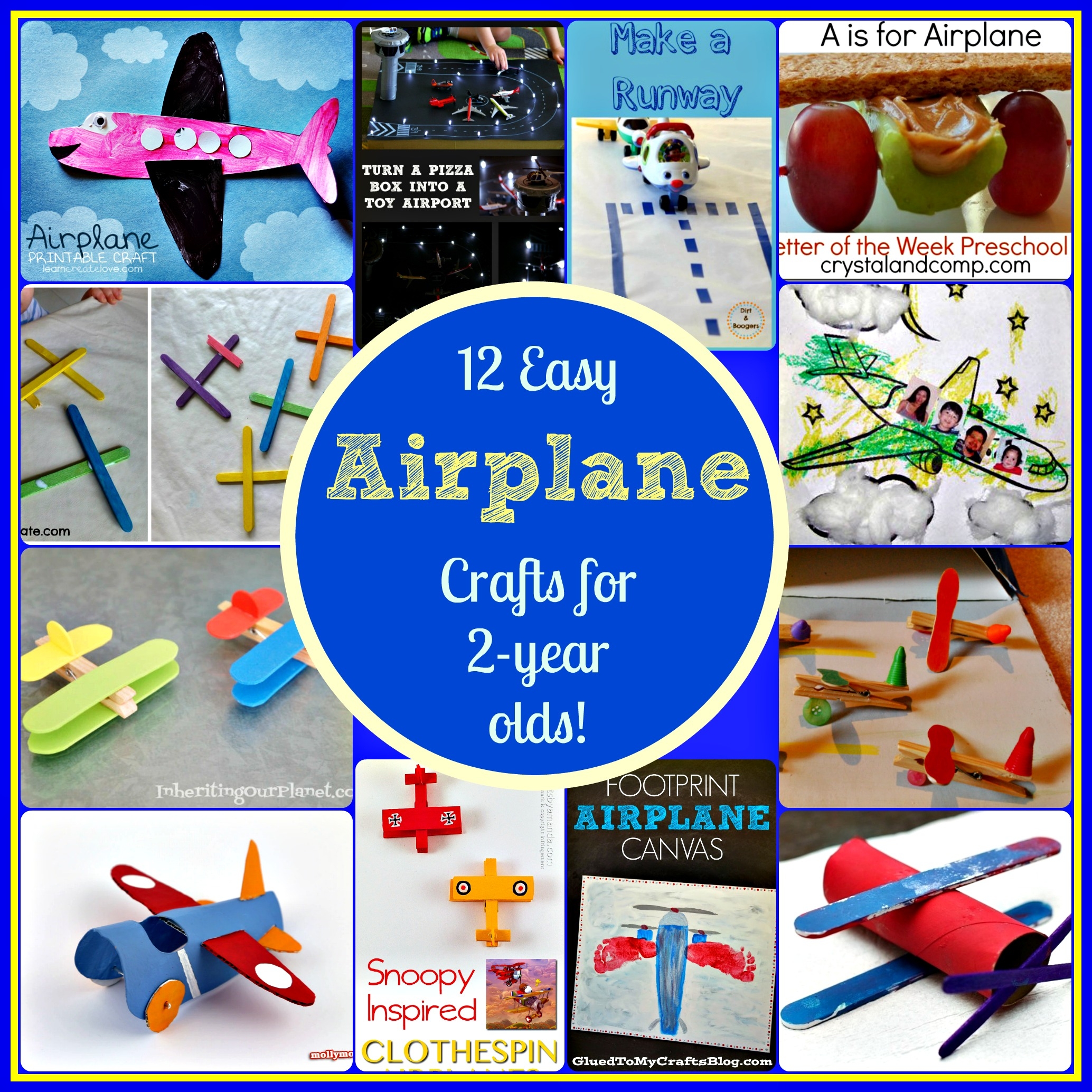 12 Easy Airplane Crafts For 2 Year Olds Sunshine Whispers
