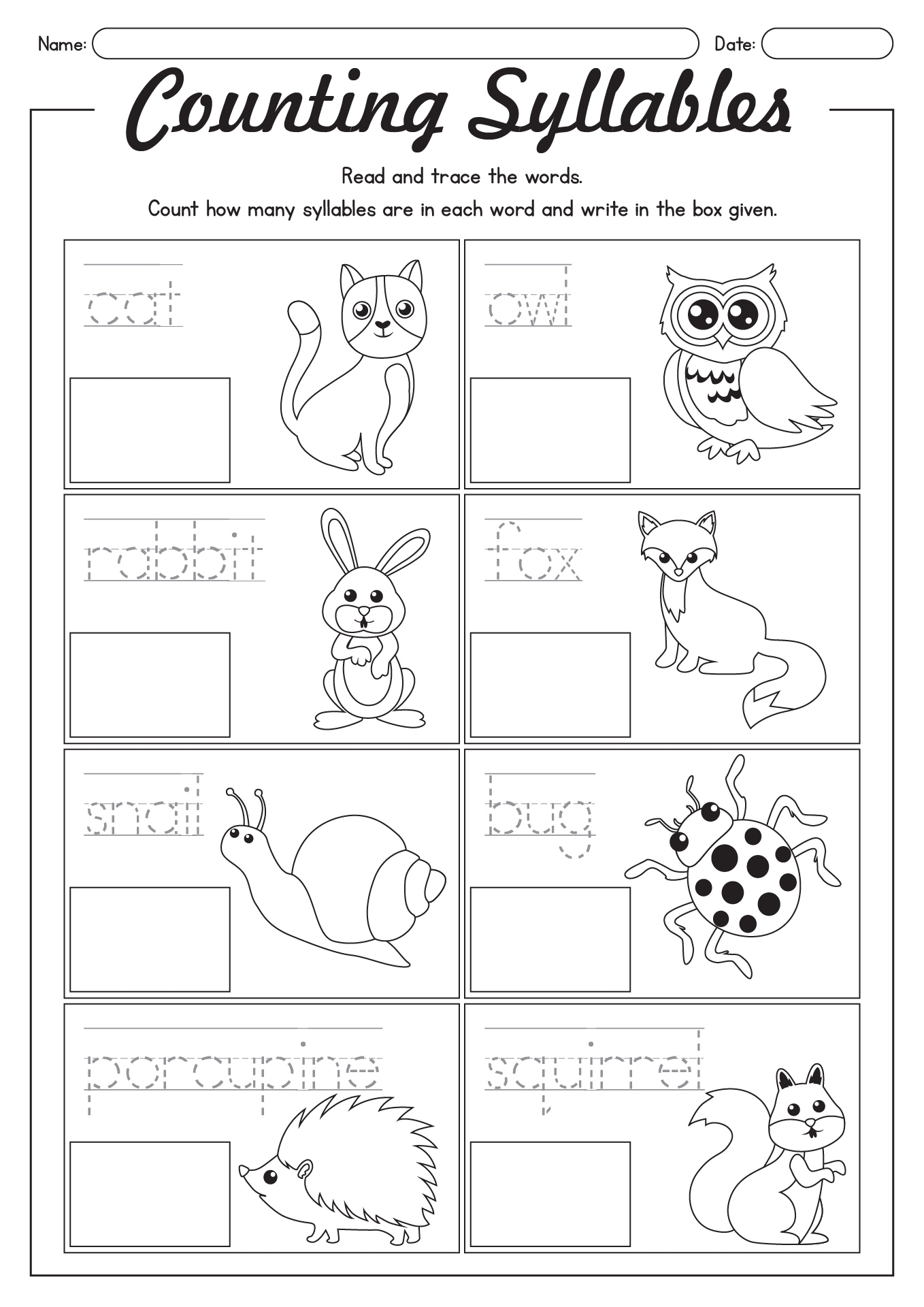 12 First Grade Phonics Worksheets Syllable Free PDF At Worksheeto