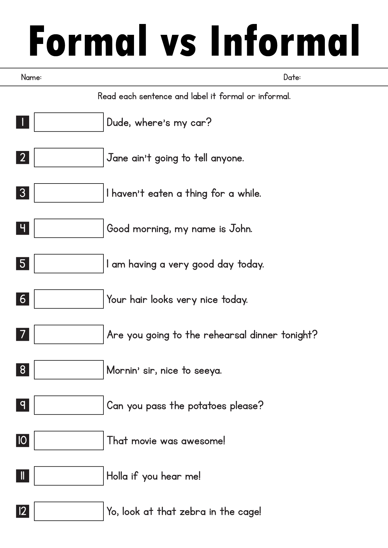 14 6th Grade Language Arts Worksheets Free PDF At Worksheeto