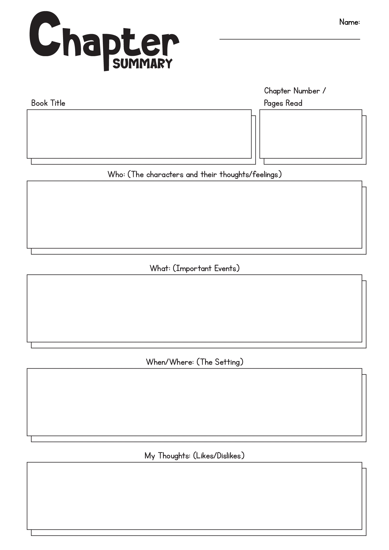14 Chapter Reading Summary Worksheets Free PDF At Worksheeto