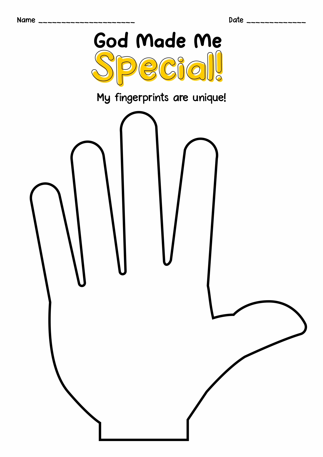 Printable Fingerprint Activity Worksheet -Pinterest Printable Fingerprint Activity Worksheet -Pinterest