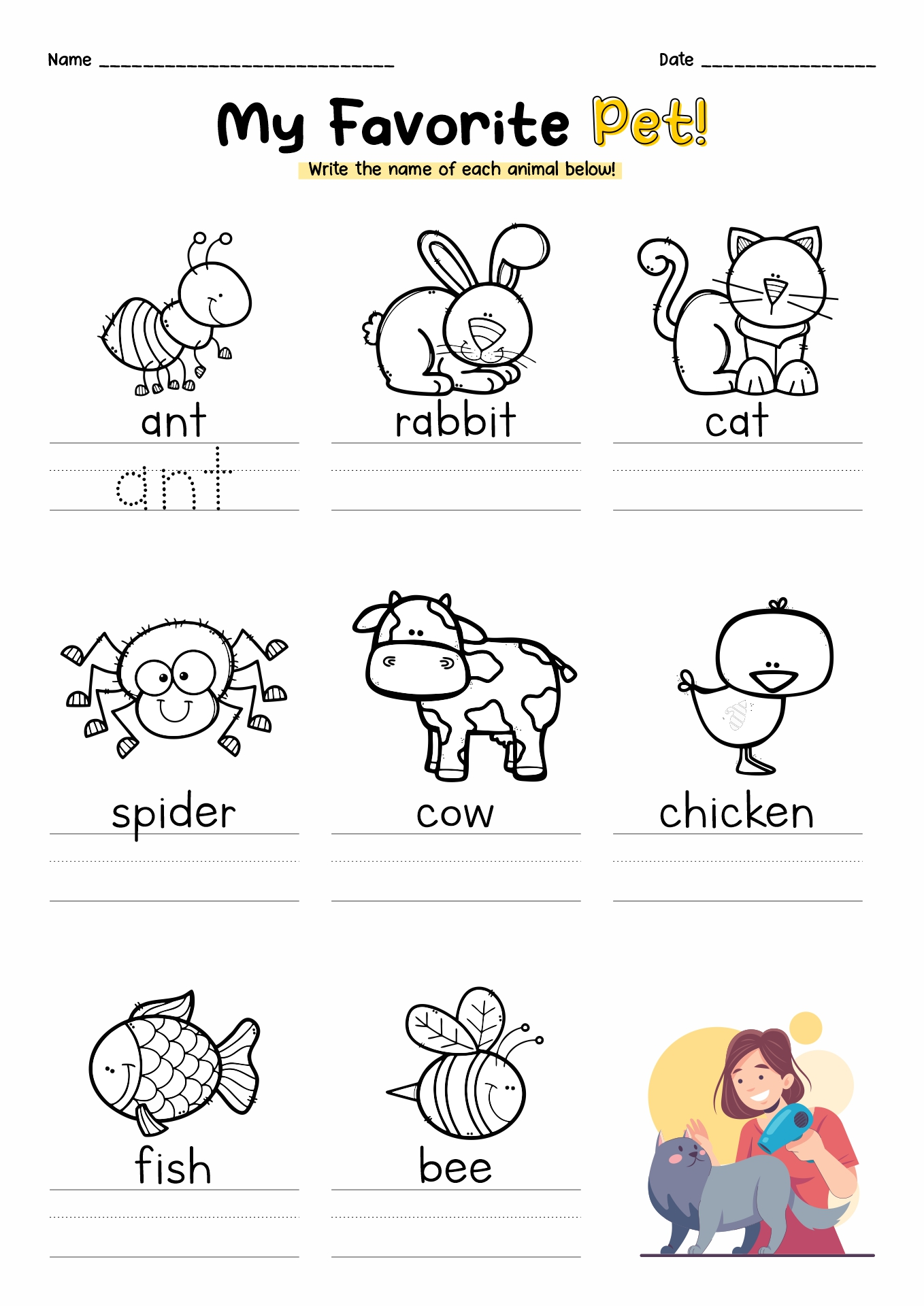 Free Printable English Worksheets For Lkg