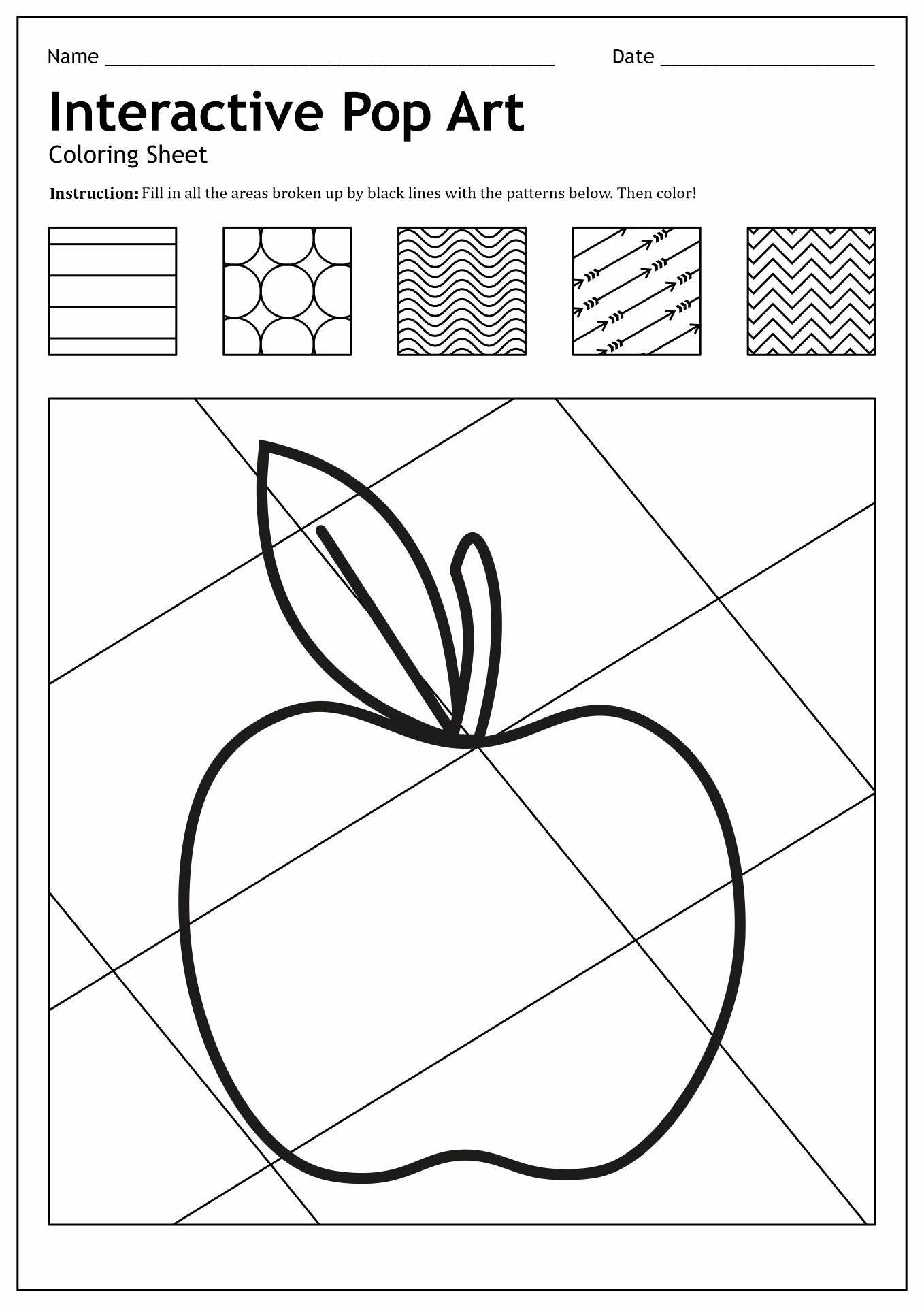 14 Pop Art Worksheet Free PDF At Worksheeto